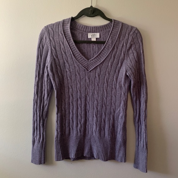 Ann Taylor Loft Lavender Sweater - Picture 1 of 3